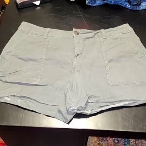 Natural Reflections green shorts Sz 18